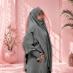 Malaysian CEY Fabric Abaya+Long Makhna- Random Colors