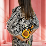 Night wear Cotton Lawn Kaftan-(Printed Random Printed Colors)