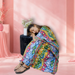 Night wear Cotton Lawn Kaftan-(Printed Random Printed Colors)
