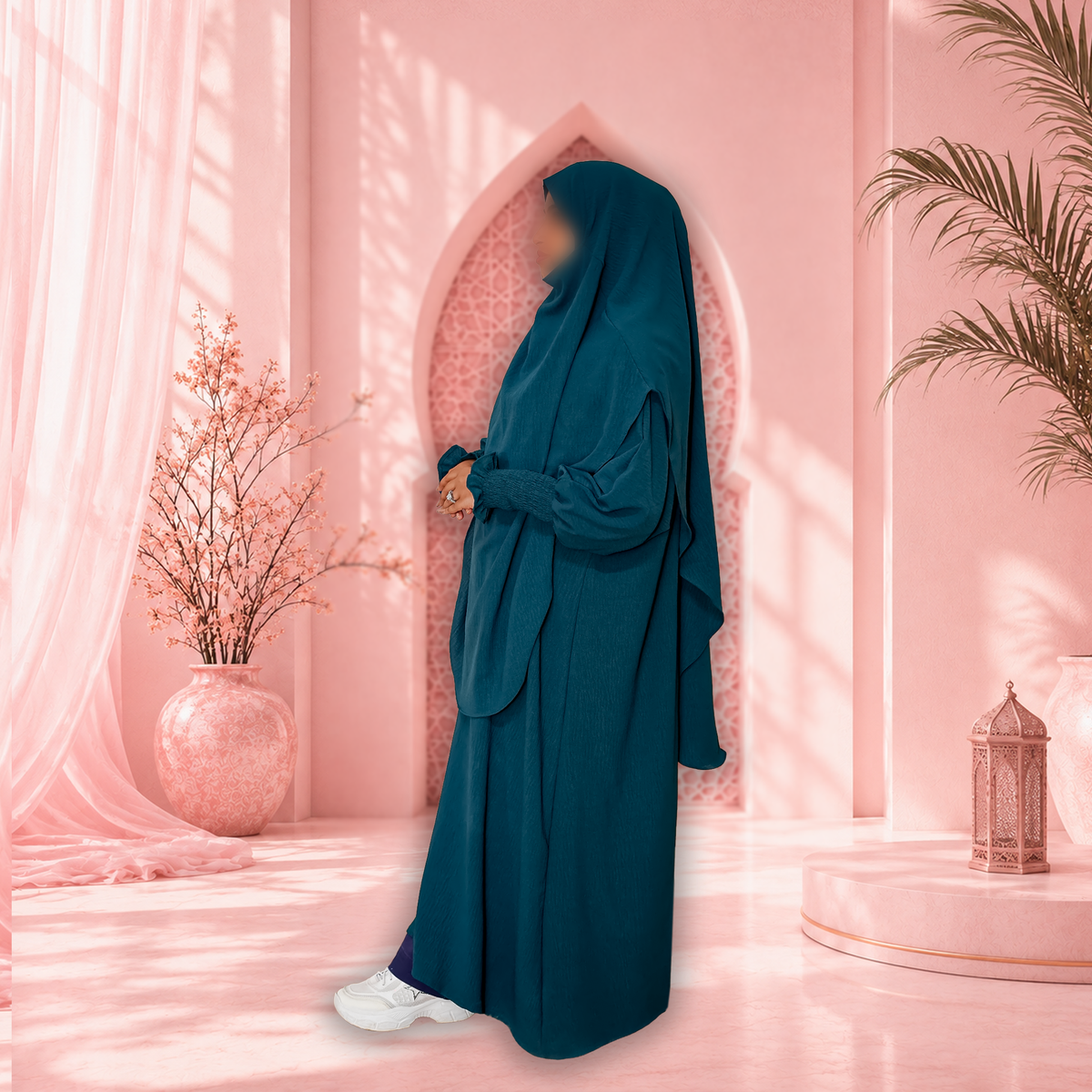 Malaysian CEY Fabric Abaya+Long Makhna- Random Colors